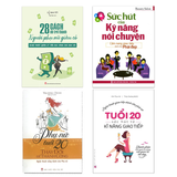 Sách: Combo Phụ Nữ Làm Chủ Cuộc Sống (28 Cách Để Trở Thành Người Phụ Nữ Giàu Có + Phụ Nữ Tuổi 20 Thay Đổi Để Thành Công + Sức Hút Của Kỹ Năng Nói Chuyện + Tuổi 20, Sức Hút Từ Kỹ Năng Giao Tiếp)