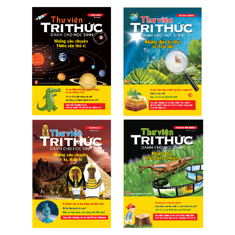 Sách: Combo Thư Viện Tri Thức Dành Cho Học Sinh - 4 Cuốn