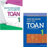 Sách: Combo 2 Cuốn  Bài Tập Trắc Nghiệm Và Tự Kiểm Tra Toán Lớp 1 + Rèn Kỹ Năng Học Tốt Toán Lớp 1