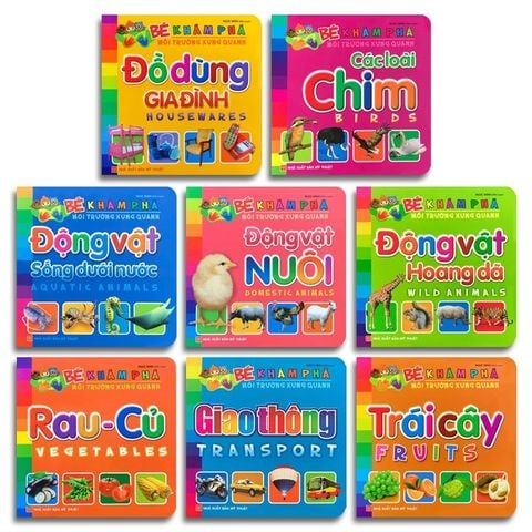  Sách: Combo Sách Bé Khám Phá Môi Trường Xung Quanh (Trọn Bộ 8 Cuốn) 
