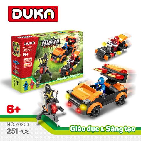  Đồ Chơi DUKA: Ghép Hình - Chiến Binh Ninja 251 Chi Tiết - Z70303 