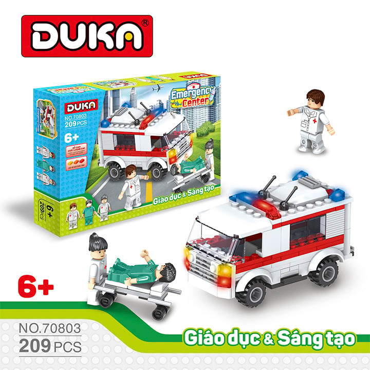 Đồ Chơi DUKA: Ghép Hình - Trung Tâm Cấp Cứu 209 Chi Tiết - Z70803