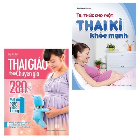  Combo 2 Cuốn: Tri Thức Cho Một Thai Kì Khỏe Mạnh + Thai Giáo Theo Chuyên Gia 280 Ngày - Mỗi Ngày Đọc Một Trang (TB) 