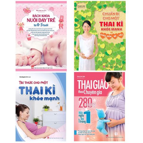  Combo 4 Cuốn: Sách Mang Thai Hay Nhất Dành Cho Mẹ Bầu (TB) 