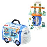 Đồ Chơi DUKA: Đồ Chơi Xe Khám Bệnh Lưu Động Bác Sĩ Nhí (Màu Xanh) - DK81356