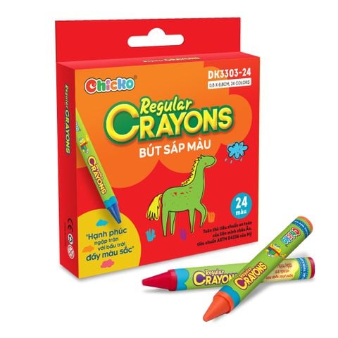 Bút Sáp Màu Regular Crayons (24 Màu) DK 3303-24