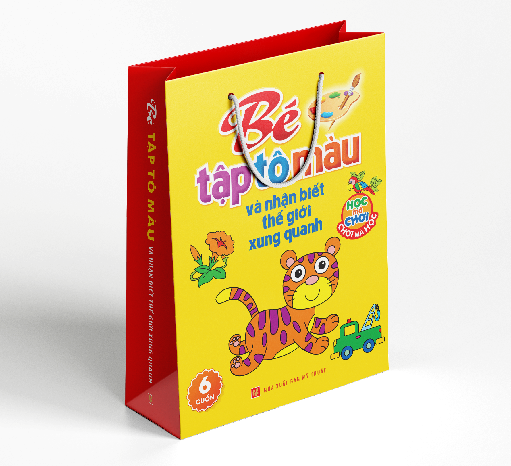 Sách: Bé Tập Tô Màu Và Nhận Biết Thế Giới Xung Quanh - Túi 6 Cuốn