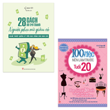 Sách: Combo Phụ Nữ Thế Kỷ 20 (28 Cách Để Trở Thành Người Phụ Nữ Giàu Có + 100 Việc Nên Làm Trước Tuổi 20)