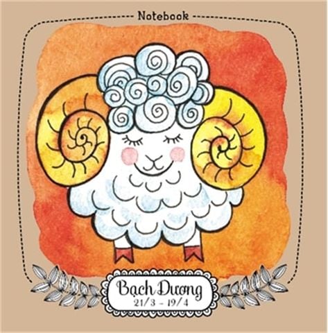  Notebook: 12 Cung Hoàng Đạo - Bạch Dương (Ml01) 