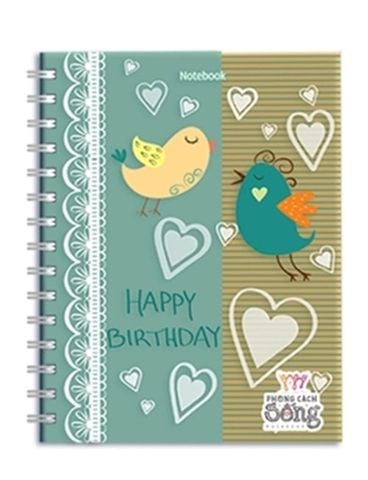  Notebook: Phong Cách Sống - Happy Birthday (Pcs - 06) 