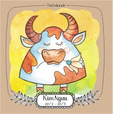  Notebook: 12 Cung Hoàng Đạo - Kim Ngưu (Ml02) 