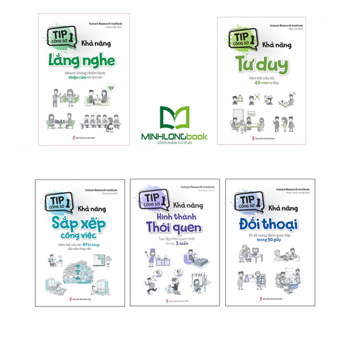  Combo Sách Tip Công Sở 1: Khả Năng Lắng Nghe + Khả Năng Tư Duy + Khả Năng Sắp Xếp Công Việc (Tái Bản) + Khả Năng Hình Thành Thói Quen + Khả Năng Đối Thoại 