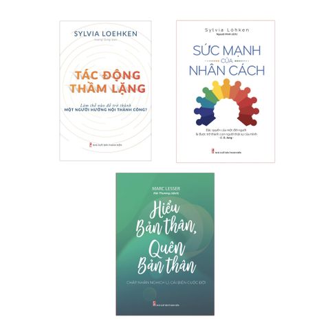 Combo 3 Sách: Sức Mạnh Của Sự Thấu Hiểu - Tác Động Thầm Lặng + Sức Mạnh Của Nhân Cách + Hiểu Bản Thân Quên Bản Thân