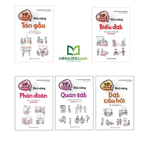  Combo Sách Tip Công Sở 2: Khả Năng Tán Gẫu + Khả Năng Biểu Đạt + Khả Năng Phán Đoán + Khả Năng Quan Sát + Khả Năng Đặt Câu Hỏi 