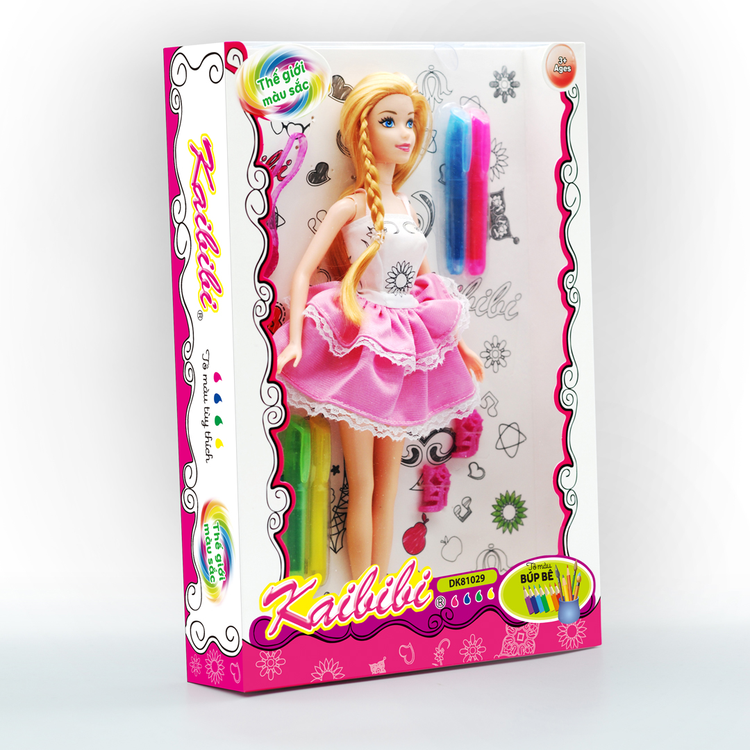 Tranh tô màu công chúa Barbie cho bé gái đẹp nhất