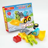 Đồ Chơi DUKA: Ghép Hình Xe Công Trường - Xe Xúc - 9 Chi Tiết - DK81078