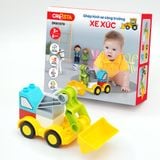 Đồ Chơi DUKA: Ghép Hình Xe Công Trường - Xe Xúc - 9 Chi Tiết - DK81078