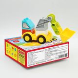 Đồ Chơi DUKA: Ghép Hình Xe Công Trường - Xe Xúc - 9 Chi Tiết - DK81078