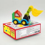 Đồ Chơi DUKA: Ghép Hình Xe Công Trường - Xe Đào 9 Chi Tiết - DK81080