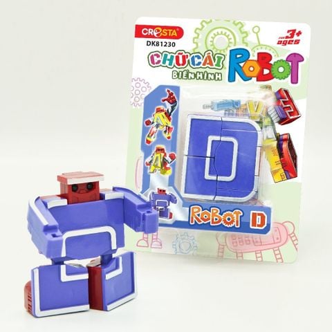  Đồ Chơi DUKA: Chữ Cái Biến Hình - ROBOT D (DK81230) 