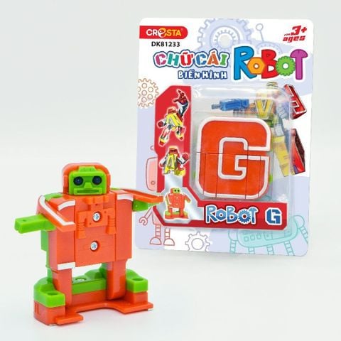  Đồ Chơi DUKA: Chữ Cái Biến Hình - ROBOT G (DK81233) 