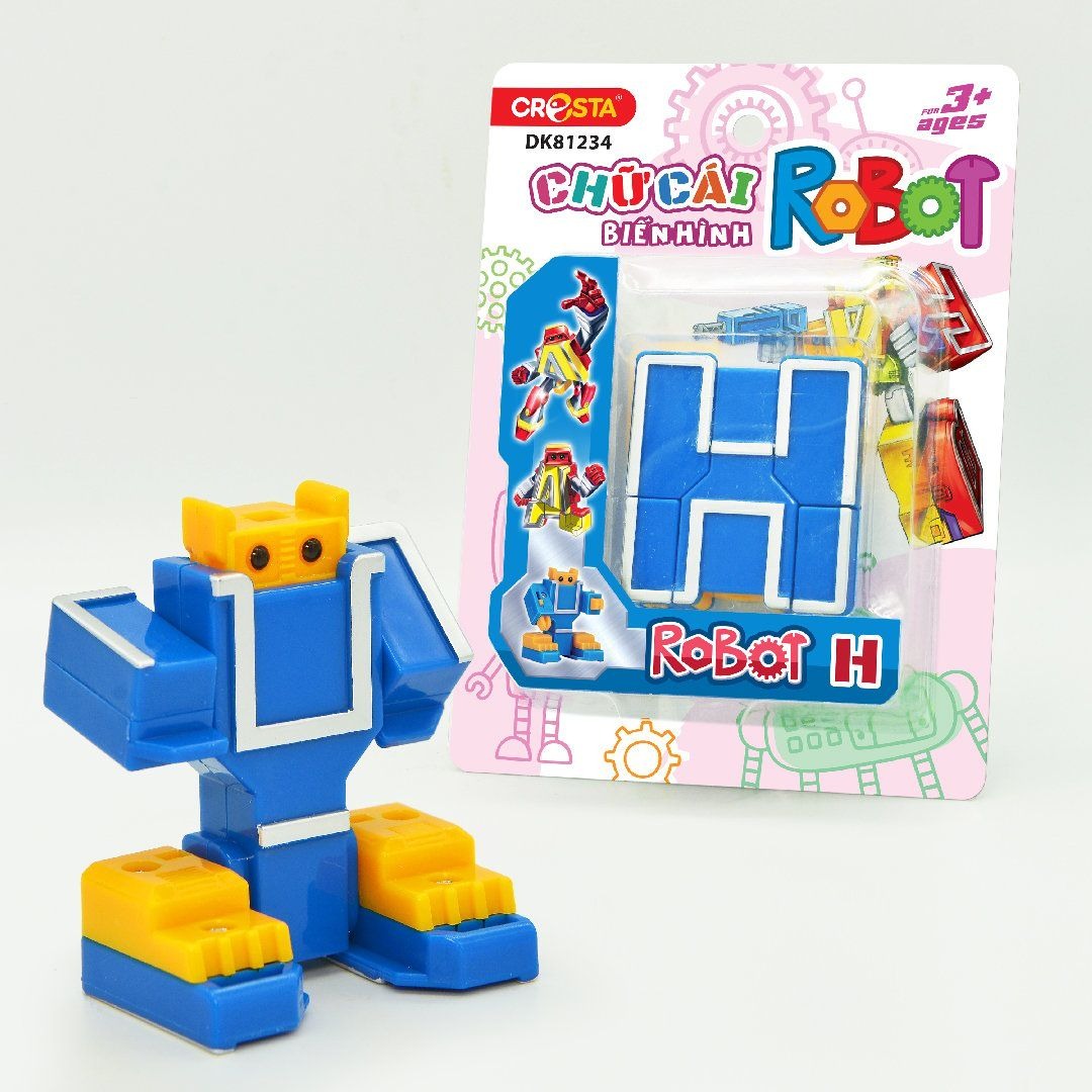 Đồ Chơi DUKA: Chữ Cái Biến Hình - ROBOT H (DK81234)