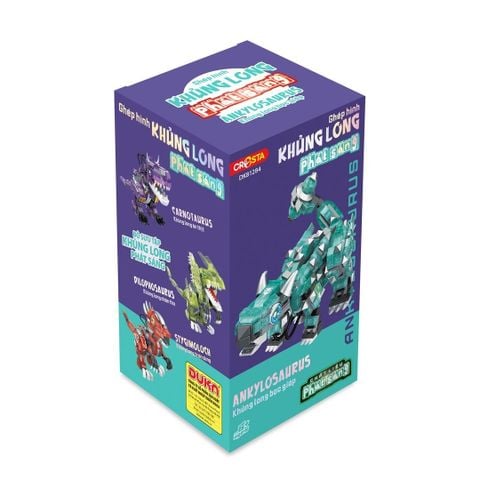  Đồ Chơi DUKA: Ghép Hình Khủng Long Phát Sáng - Khủng Long Bọc Giáp (DK81284) 