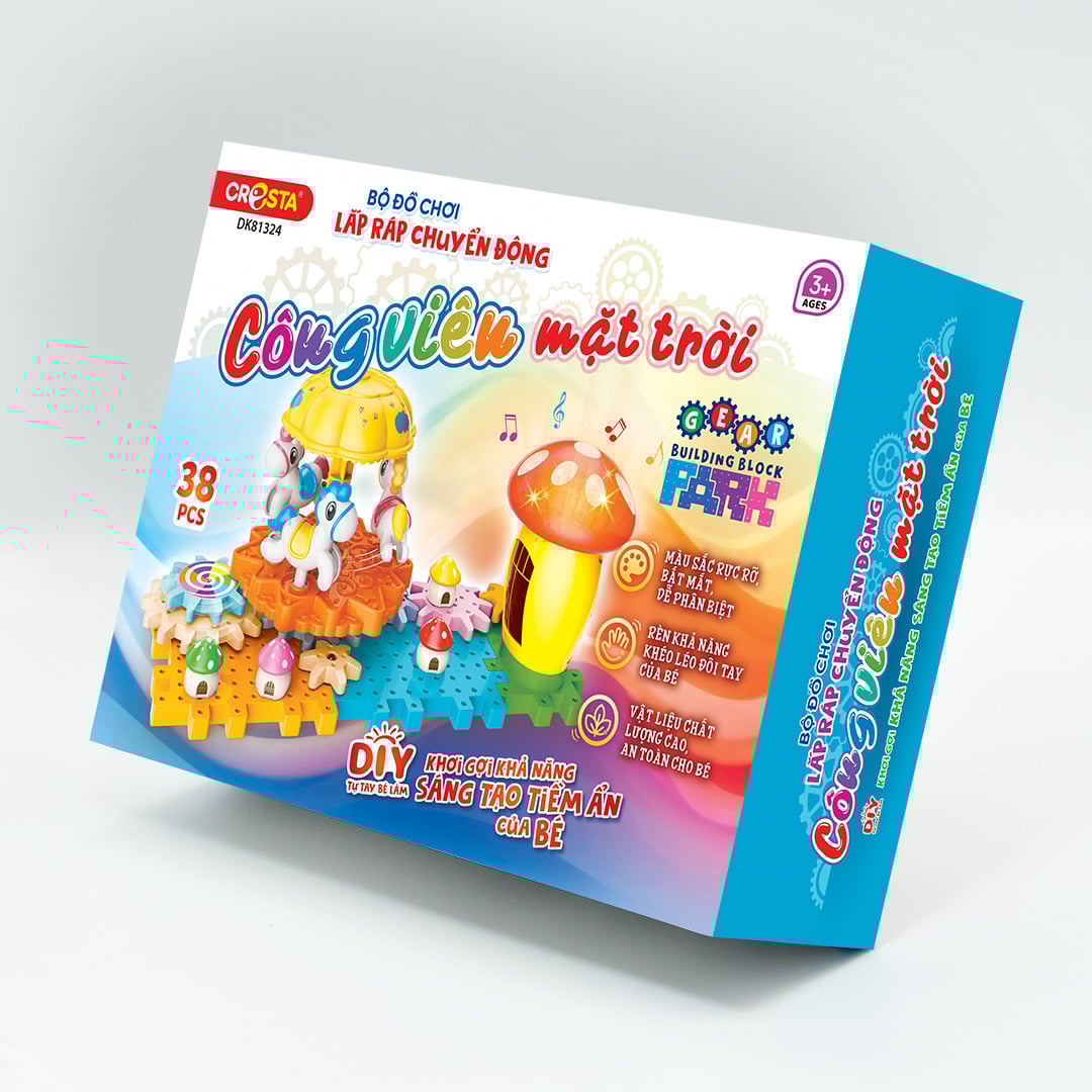 Đồ Chơi DUKA: Bộ Lắp Ráp Chuyển Động - Công Viên Mặt Trời - DK81324