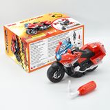 Đồ Chơi DUKA: Xe Mô Tô Lắp Ráp - Mô Tô Cứu Hỏa - DK81352