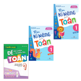 Sách: Combo 3 Cuốn - Tuyển chọn đề ôn luyện và tự kiểm tra toán 1 + Rèn kĩ năng giải toán lớp 1 (tập 1 + tập 2)