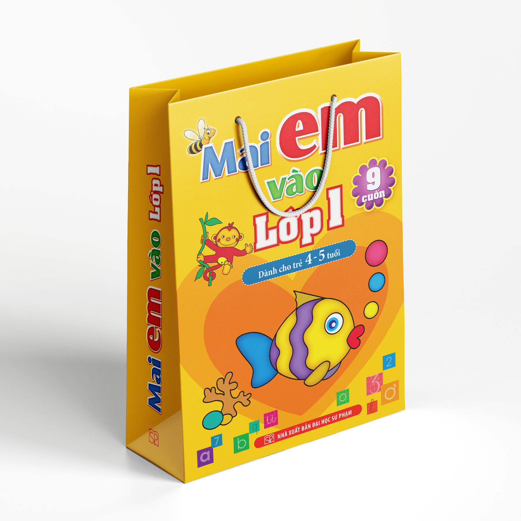 Sách: Mai Em Vào Lớp 1 - Dành Cho Trẻ 4 Đến 5 Tuổi - Túi 9 Cuốn