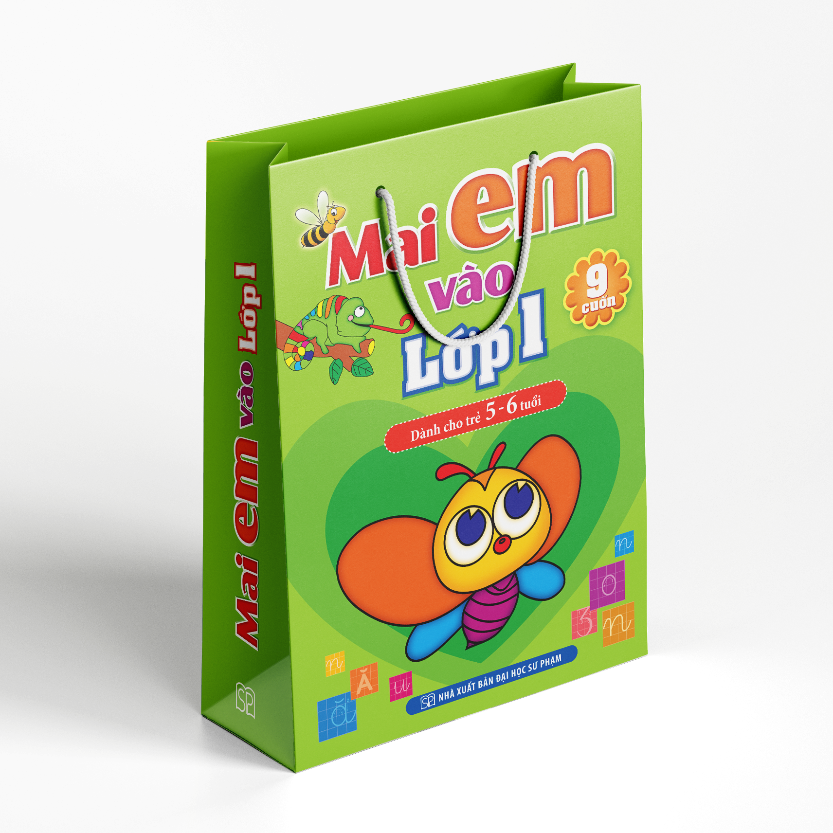 Sách: Mai Em Vào Lớp 1 - Dành Cho Trẻ 5 Đến 6 Tuổi - Túi 9 Cuốn