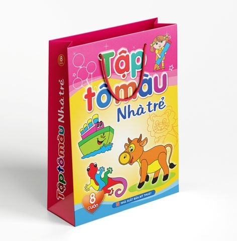  Sách: Tập Tô Màu Nhà Trẻ - Túi 8 Cuốn 