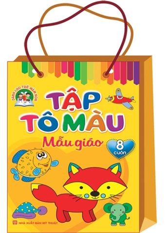  Combo Sách: Tập Tô Màu Mẫu Giáo ( Túi 8 Cuốn) 