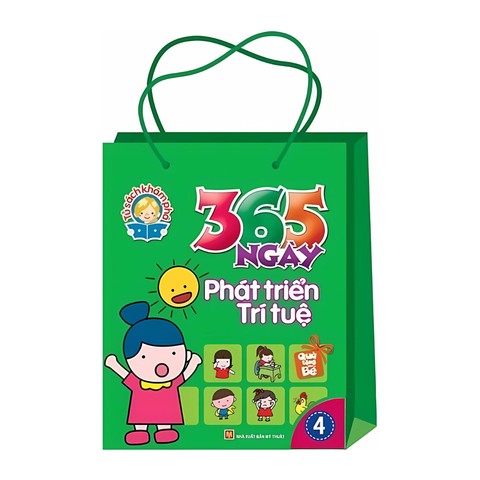  Sách: Tủ Sách Khám Phá - 365 Ngày Phát Triển Trí Tuệ 4 - Túi 8 Cuốn 