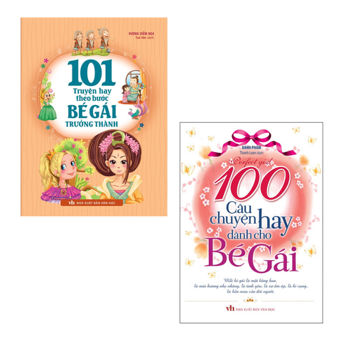  Sách: Combo 101 Truyện Hay Theo Bước Bé Gái Trưởng Thành + 100 Câu Chuyện Hay Dành Cho Bé Gái 