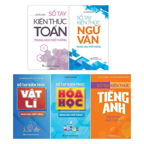  Sách: Combo 5 Cuốn Sổ Tay Kiến Thức Trung Học Phổ Thông 