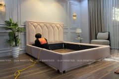 Giường ngủ bọc nỉ mã VN-028