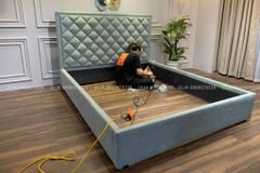 Giường ngủ bọc da hạng sang mã VN-027