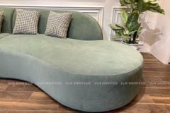 Sofa cong nỉ bỉ