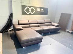 Sofa góc L  bọc da mã BM24