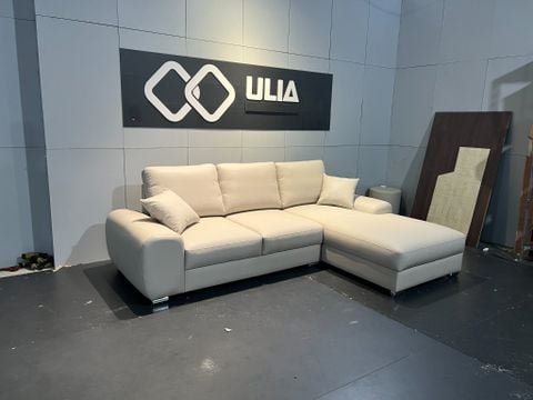 Sofa góc L bọc da