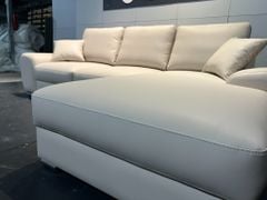 Sofa góc L bọc da