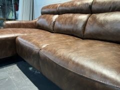 Sofa góc L Mẫu Nora  bọc  da Ý