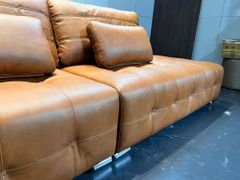 Sofa băng màu nâu