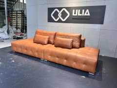 Sofa băng màu nâu