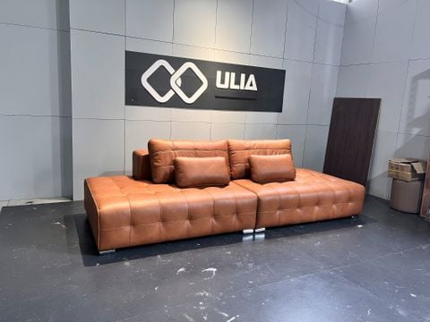 Sofa băng màu nâu