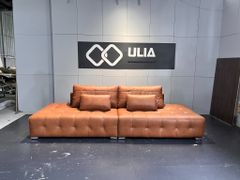 Sofa băng màu nâu