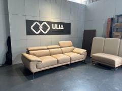 Sofa văng da Perry ba chỗ tựa gật gù