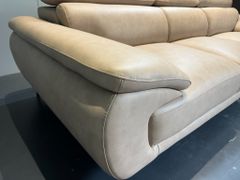 Sofa văng da Perry ba chỗ tựa gật gù